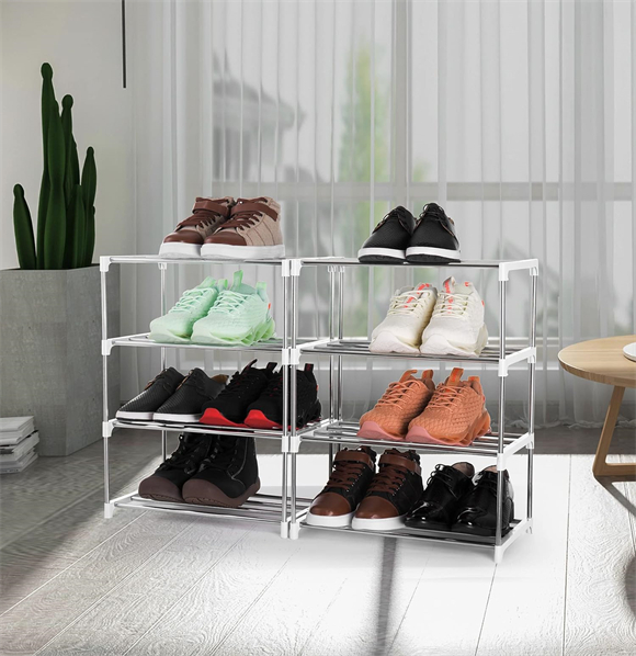 Shoe rack without cover